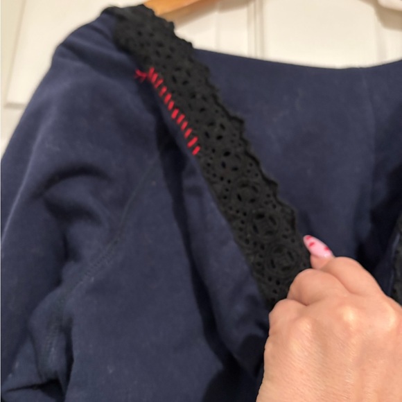 *Vintage Free People* Navy Blue Women's Hoodie - Picture 5 of 9